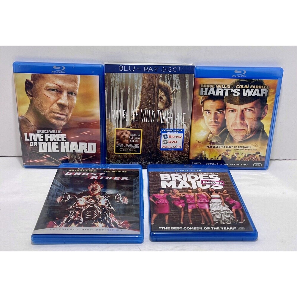 Assorted/Mixed Lot of 5 Blu-Ray DVD Movies **READ FOR LIST**VGC